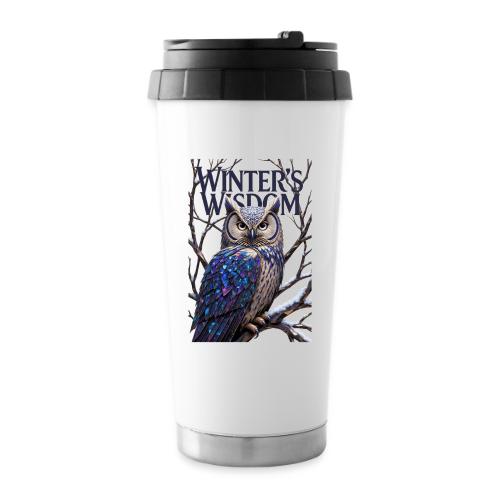 Crystalized Forest Owl T-Shirt - 16 oz Travel Mug