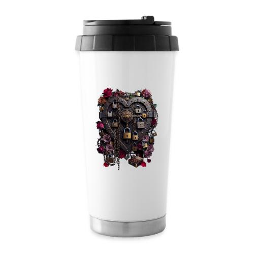My Heart Permanently on Vacation T-Shirt - 16 oz Travel Mug