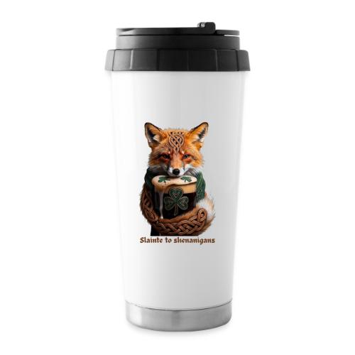 Sly Emerald Fox Toast T-Shirt - 16 oz Travel Mug