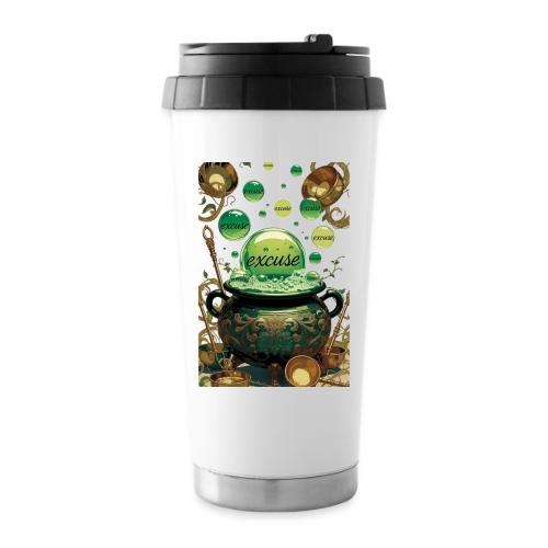Emerald Excuses Cauldron Graphic Tee - 16 oz Travel Mug