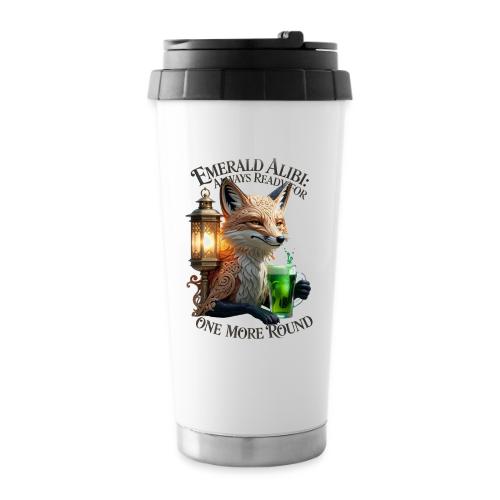 Emerald Alibi Fox Graphic Tee - 16 oz Travel Mug