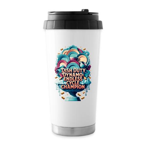 Dish Duty Dynamo T Shirt, Endless Cycle Champion - 16 oz Travel Mug