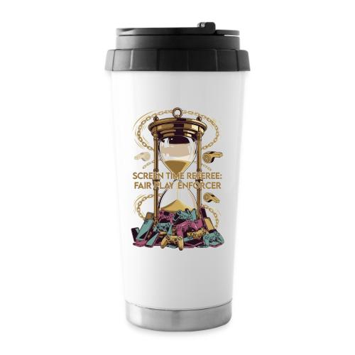 Screen Time Referee T Shirt, Fair Play Enforcer - 16 oz Travel Mug