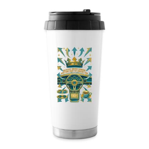Backseat Driver T Shirt, Funny Dad Gift - 16 oz Travel Mug