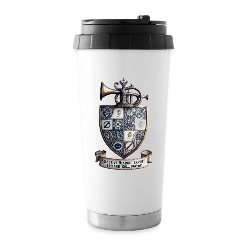 Selective Hearing Expert Crest T Shirt - 16 oz Travel Mug