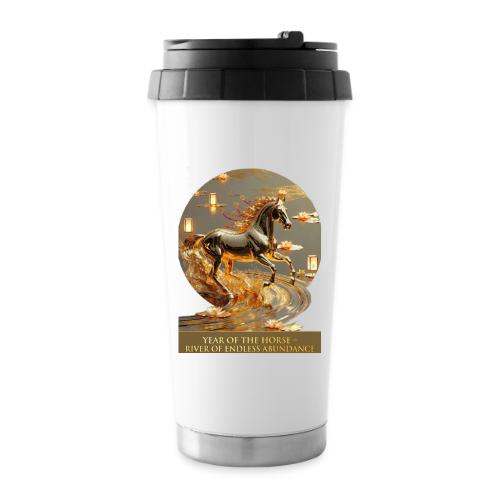 Year of the Horse Abundance T Shirt, Lunar NY Gift - 16 oz Travel Mug