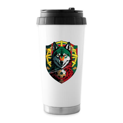 Portugal Iberian Wolf Soccer T Shirt,Football Gift - 16 oz Travel Mug