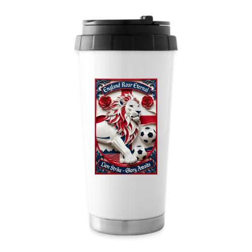 England Lion Soccer T Shirt, Football Pride Gift - 16 oz Travel Mug
