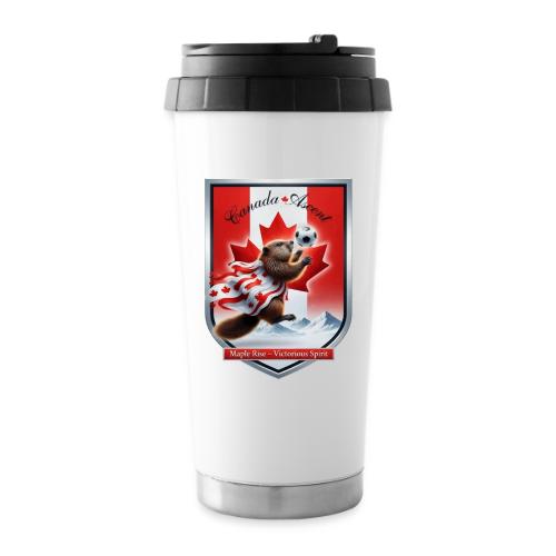 Canada Beaver Ascent T-Shirt, Canadian Pride Gift - 16 oz Travel Mug