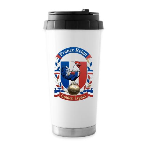 France Rooster Reign T-Shirt, Tricolore Pride Gift - 16 oz Travel Mug