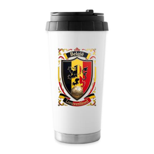 Belgium Lion Crest T-Shirt, Belgian Flag Gift - 16 oz Travel Mug