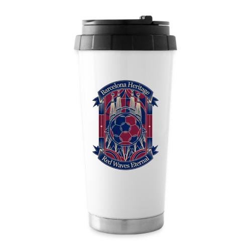 Barcelona Red Heritage T Shirt, Barsa fan Gift - 16 oz Travel Mug