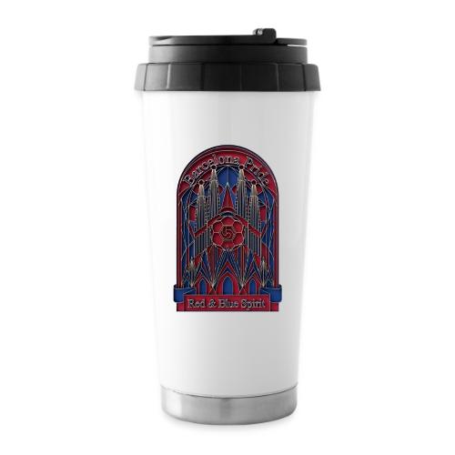 Barcelona Scarlet Pride T Shirt, Vibrant City Gift - 16 oz Travel Mug
