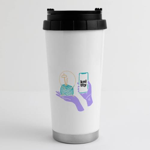 Crafty elements for yarny types - 16 oz Travel Mug