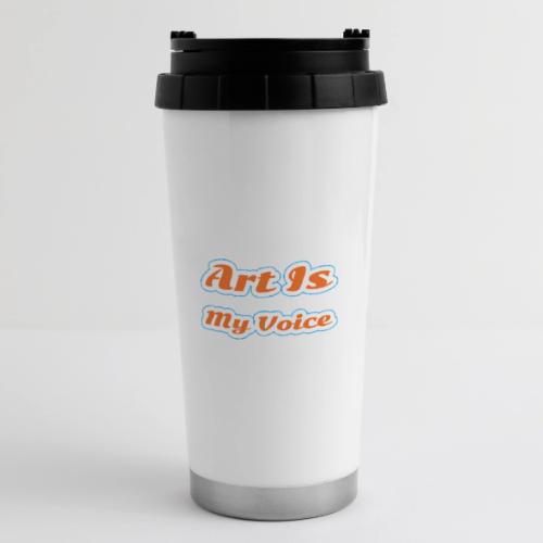 Art Is My Voice — Express Yourself Script - 16 oz Travel Mug