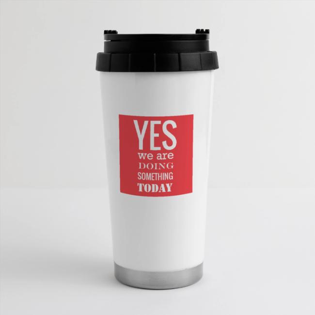 Yes we are doing something today (red background)