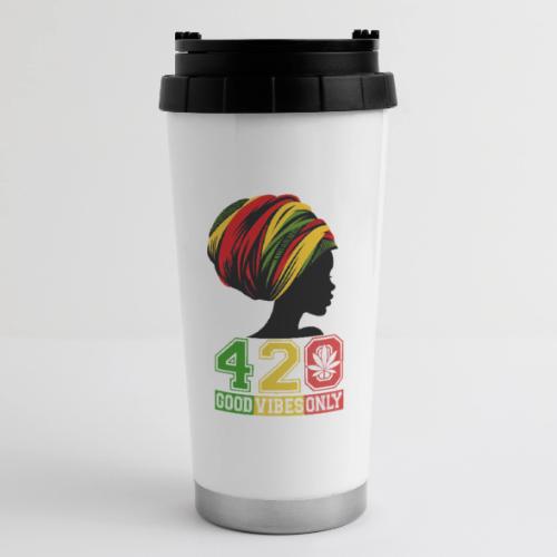 420 Day Women OnFire Weed Marijuana funny design - Tasse de voyage