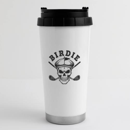 BIRDIE Skull - Golf Player Gift Tee Edgy Skeleton - 16 oz Travel Mug