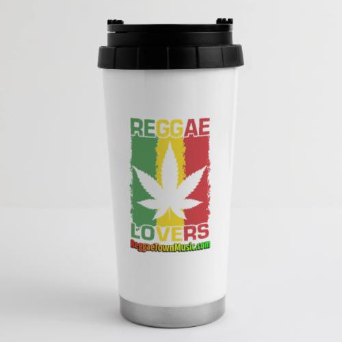 Reggae lovers design featuring cannabis leaf - Tasse de voyage