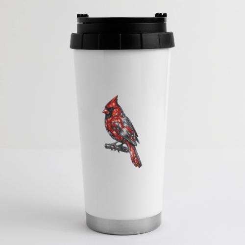 Silver Cardinal - 16 oz Travel Mug