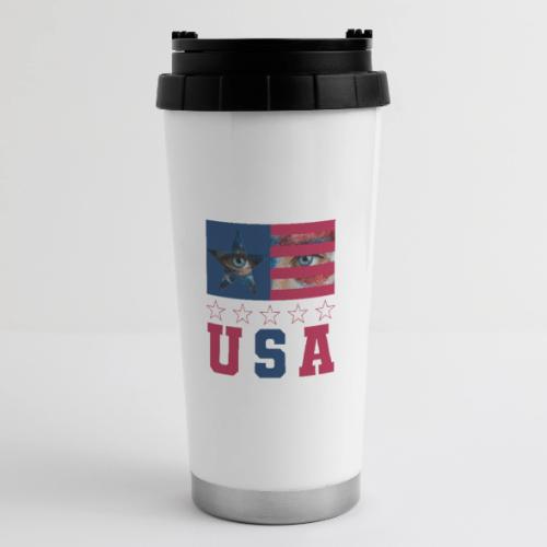 Stars and Vision USA - 16 oz Travel Mug