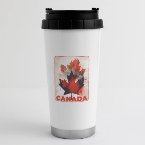 Canada Inked Leaf - 16 oz Travel Mug