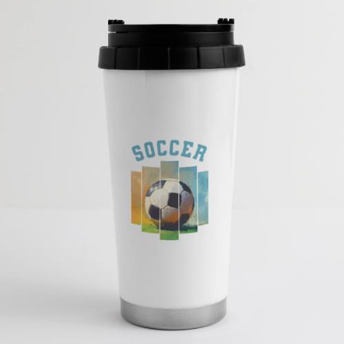 Soccer Ball Vibes - 16 oz Travel Mug
