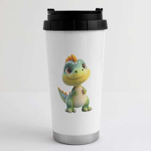 Playful 3D Baby Dinosaur - 16 oz Travel Mug