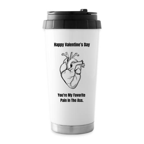 I'm Glad I Swiped Right T-Shirt | Funny Valentine - 16 oz Travel Mug