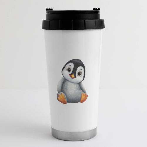 Innocent Penguin Sitting - 16 oz Travel Mug