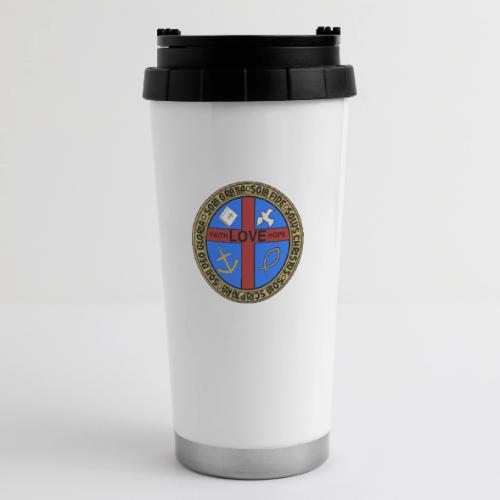 Five Solas Faith Hope Love Shirt–Christian Symbols - 16 oz Travel Mug