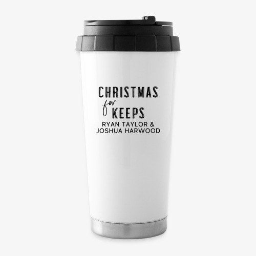 Christmas for Keeps Title Block - Black Font - Travel Mug