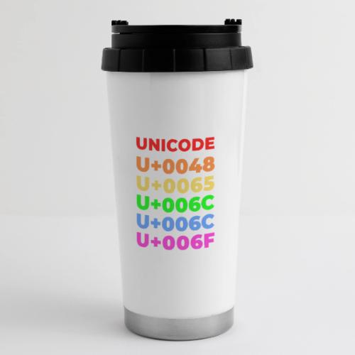 Hello, in unicode - 16 oz Travel Mug