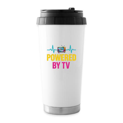 Powered by TV | MediaMelanieTV - 16 oz Travel Mug