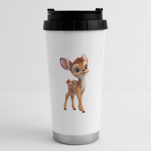 Sweet 3D Baby Deer with Big Eyes - 16 oz Travel Mug
