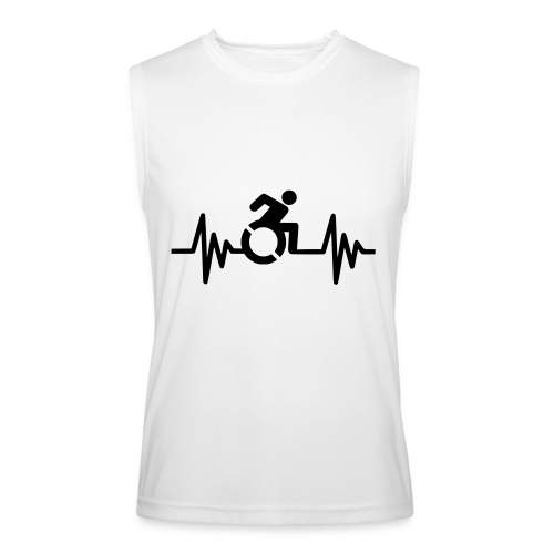 Wheelchair user with a heartbeat * - Men’s Performance Sleeveless Shirt
