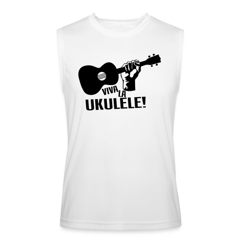 Viva La Ukulele! (black) - Men’s Performance Sleeveless Shirt