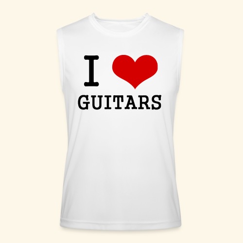 I love guitars - Men’s Performance Sleeveless Shirt