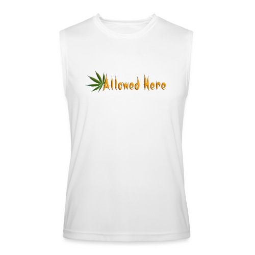 Allowed Here - weed/marijuana t-shirt - Men’s Performance Sleeveless Shirt