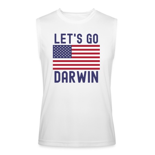Let's Go Darwin American Flag - Men’s Performance Sleeveless Shirt