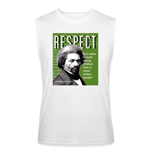 Frederick Douglass RESPECT Quote - Men’s Performance Sleeveless Shirt