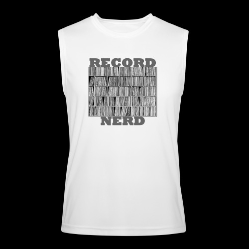 Record Nerd (wht) - Men’s Performance Sleeveless Shirt