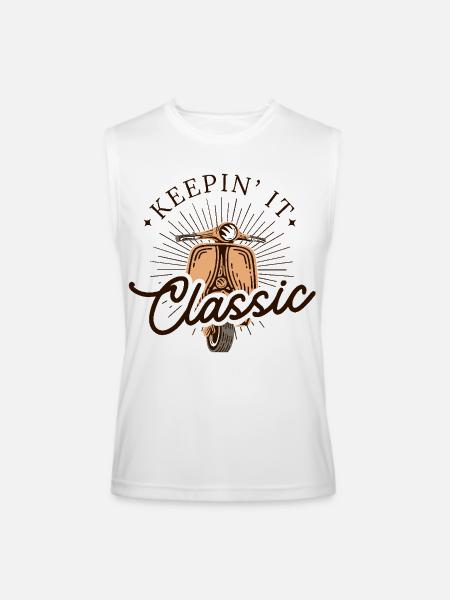 Keepin' It Classic - Men’s Performance Sleeveless Shirt - white