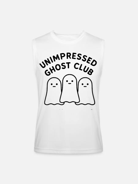 Unimpressed Ghost Club - Men’s Performance Sleeveless Shirt - white