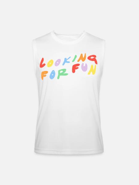 Looking for Fun - Men’s Performance Sleeveless Shirt - white