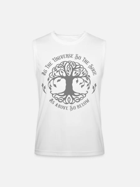 The Universe - Men’s Performance Sleeveless Shirt - white - Front