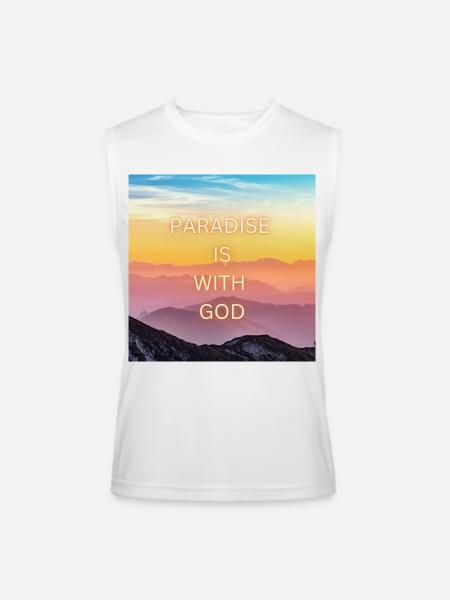 Divine Serenity - Men’s Performance Sleeveless Shirt - white