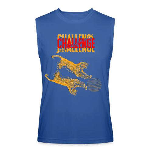 Double tiger fashion, jungle feline animals. - Men’s Performance Sleeveless Shirt