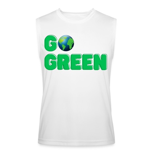 GO Green | Planet Earth Globe - Men’s Performance Sleeveless Shirt
