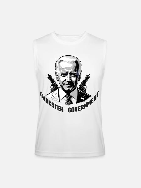 The Gangster Government - Men’s Performance Sleeveless Shirt - white